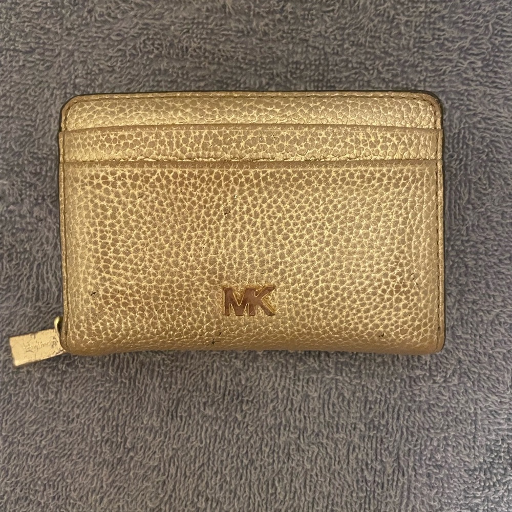 Michael Kors Metallic Gold Card Wallet